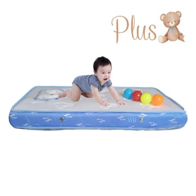 COLCHÓN INFANTI PLUS BEBÉ BORDES CELESTE - 2