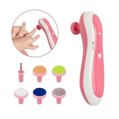 KIT LIMADOR UÑAS ROSADO BEBÉ ELÉCTRICO BEBES