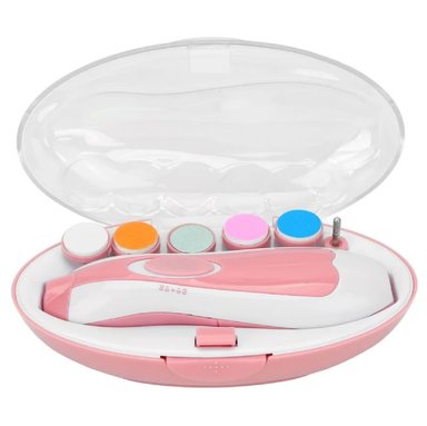 KIT LIMADOR UÑAS ROSADO BEBÉ ELÉCTRICO BEBES - 2