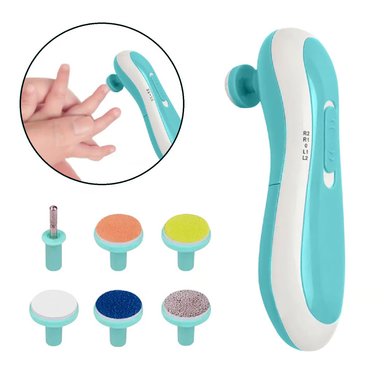 KIT LIMADOR UÑAS CELESTE CLARO ELÉCTRICO BEBES