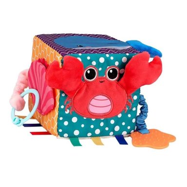 CUBO SENSORIAL CON TEXTURAS PARA BEBES DIDÁCTICO DE TELA - 2