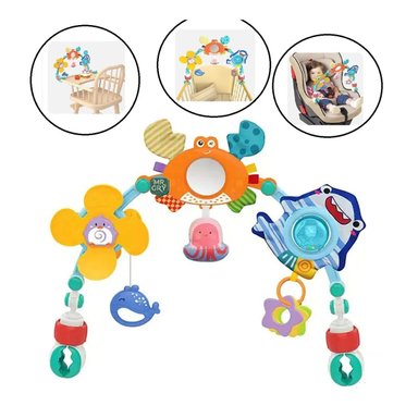 ARCO SONAJERO CON SONIDOS Y TEXTURAS MULTIFUNCIONAL HE0315