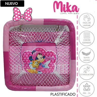 CORRAL PARA BEBES PLEGABLE MIKA NIÑA