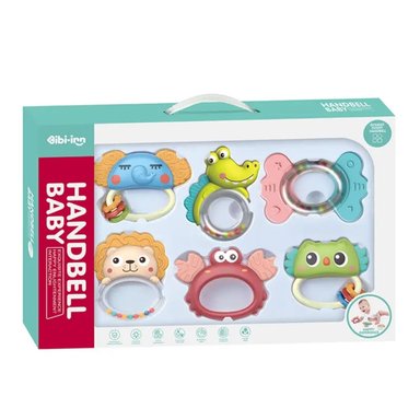 COLCHÓN PLUS PARA BEBÉ BORDES CELESTE +SET SONAJA 6PC - 4