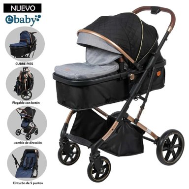 COCHE CUNA MOISÉS SATURNO EB126-1 GRIS