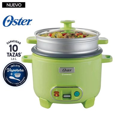 OLLA ARROCERA OSTER 1.8L 3 EN 1 FUNCIÓN DE SOFRITO VAPORERA VERDE
