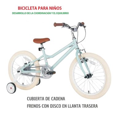 BICICLETA VINTAGE CELESTE RUEDA DE 18'