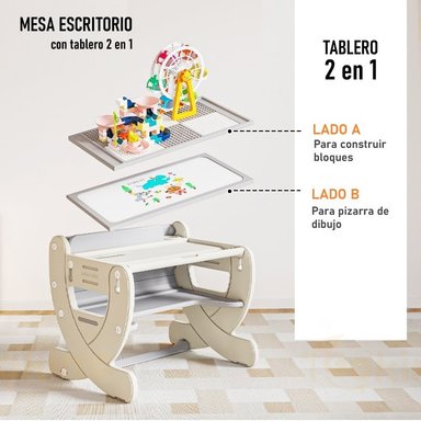 MESA ESCRITORIO MX-002 GRIS - 2
