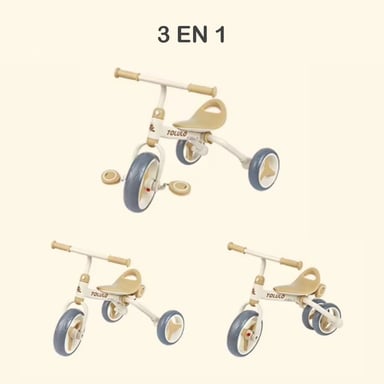 TRICICLO 3 EN 1 BEIGE - 2