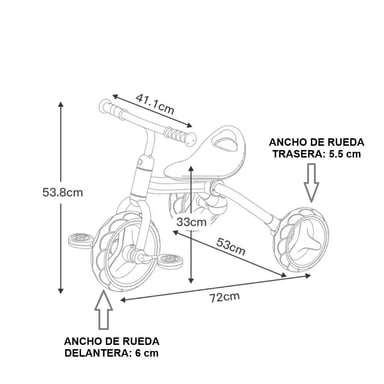 TRICICLO 3 EN 1 BEIGE - 4