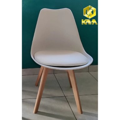 SILLA EMA TULIP VINTAGE DECORATIVA BLANCO  X 4 UNDS - 2