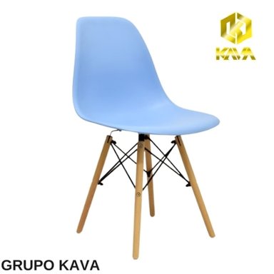 SILLA EAMES HORECA VINTAGE DECORATIVA C CELESTE