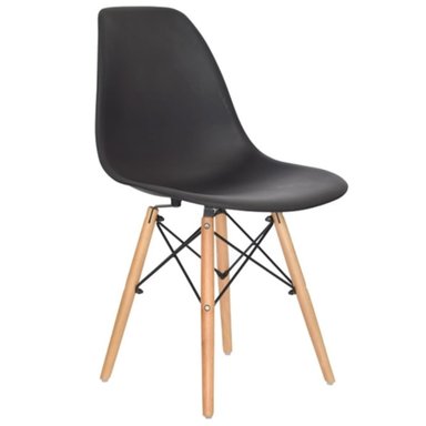 SILLA EAMES HORECA NEGRA DECORATIVA X 4 UNDS - GRUPOKAVA - 2