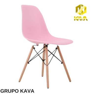 SILLA EAMES HORECA VINTAGE DECORATIVA ROSA - GRUPOKAVA - 1