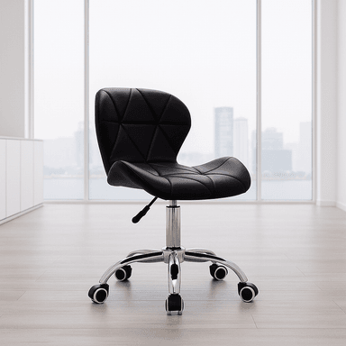 SILLA MARIPOSA NEGRA GIRATORIA RODANTE - GRUPOKAVA