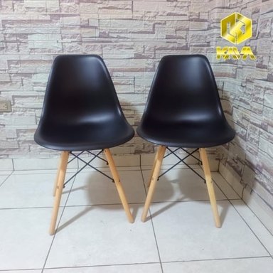 SILLA EAMES NÓRDICA NEGRO X 02 UNDS