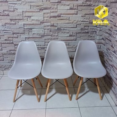 SILLA EAMES NÓRDICA SOFISTICADA GRIS X 03 UNDS