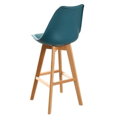 SILLA EMA TAPIZ BAR VERDE JADE – ELEGANCIA Y CONFORT - 2