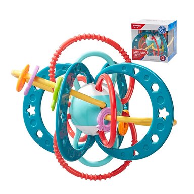 MORDEDOR SONAJERO DE SILICONA BOLA SENSORIAL DE ACTIVIDADES