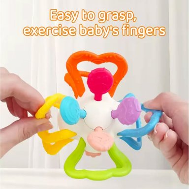 SONAJERO MORDEDOR DE SILICONA BOLA SENSORIAL BABY - 3