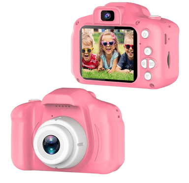 CÁMARA DIGITAL PARA NIÑAS FOTOS Y VIDEO + JUEGOS + MUSICA COLOR ROSA - 2