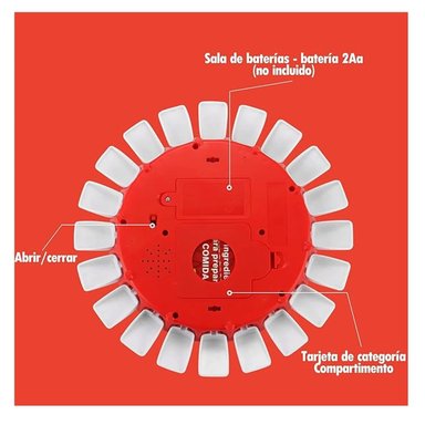 JUEGO BASTA, JUEGO DE MESA FAMILIAR ELECTRONICO CON RULETA - 4
