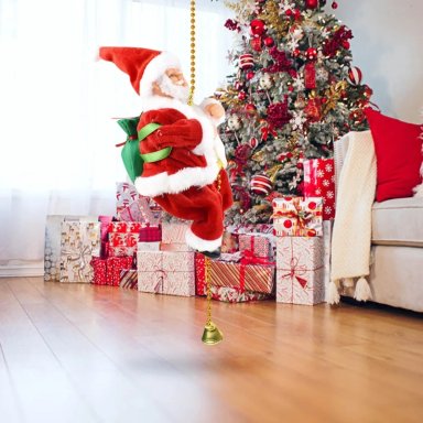 PAPA NOEL EN MOVIMIENTO CON CUERDA MUSICAL - 3