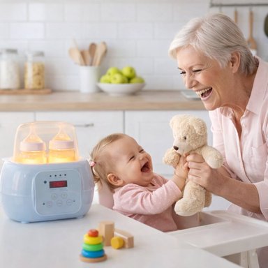 ESTERILIZADOR Y CALENTADOR DE BIBERONES  HIGIENE TOTAL EN CADA TOMA