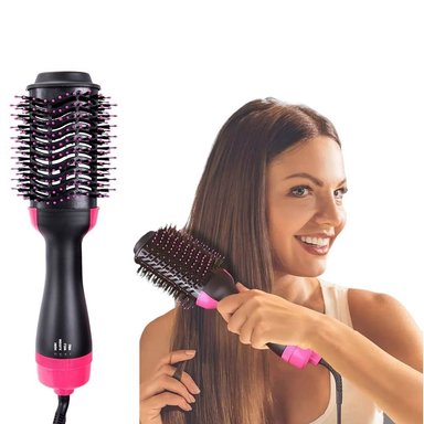 PEINE NEGRO 3 EN 1 CEPILLO SECADOR CABELLO