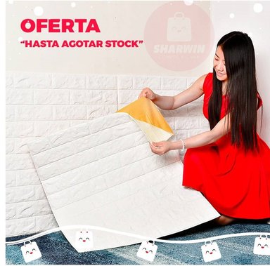 PACK 6 PAPEL TAPIZ ADHESIVO PARED