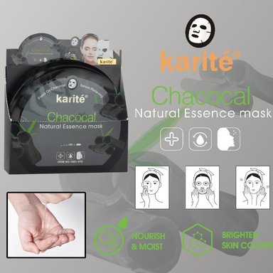 MASCARILLA FACIAL DE CARBÓN ACTIVADO KARITÉ - SET DE 5 UND. - 3