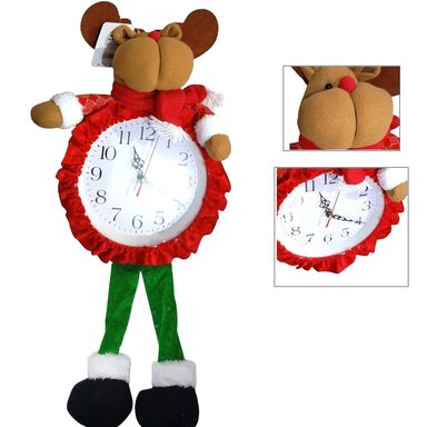 RELOJ NAVIDENO PAPA NOEL SANTA DE NAVIDAD