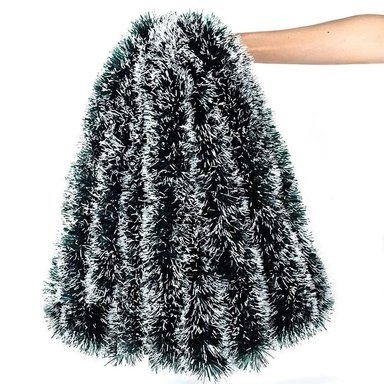 8 UNID GUIRNALDAS NAVIDENAS ADORNOS PARA ARBOL 2CM X 11CM  JASPEDAS