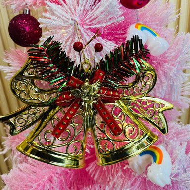 SETD E 4 CAMPANAS COLGANTES NAVIDEÑAS ADORNOS DE NAVIDAD - 3