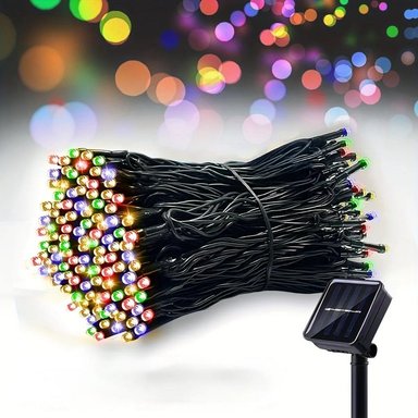 TIRA DE LUCES LED SOLARES 30 METROS 300L MULTICOLOR - 3