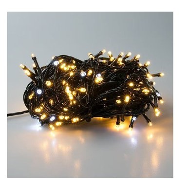 TIRA DE LUCES NAVIDEÑAS 12MTS AMBAR CON TIEMPOS DE LUCES - 2