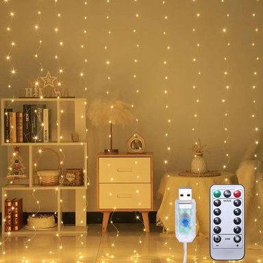 CASCADA DE LUCES LED LUCES HADA CON ENTRADA USB CON CONTROL - 1