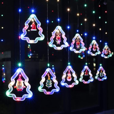CASCADA DE LUCES LED NAVIDEÑAS ARBOLITOS LUCES BLANCAS - 2