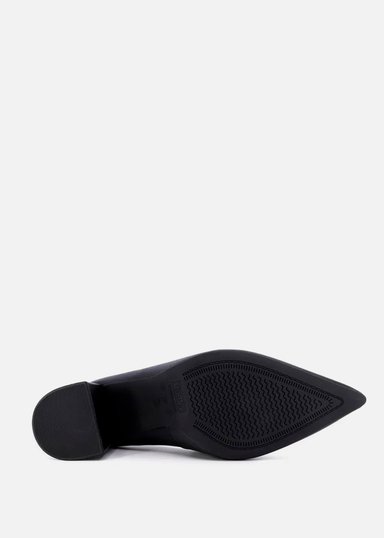 ZAPATOS CASUALES MUJER USAFLEX CUERO NEGRO SCARPIN USA AH0511001 - 4