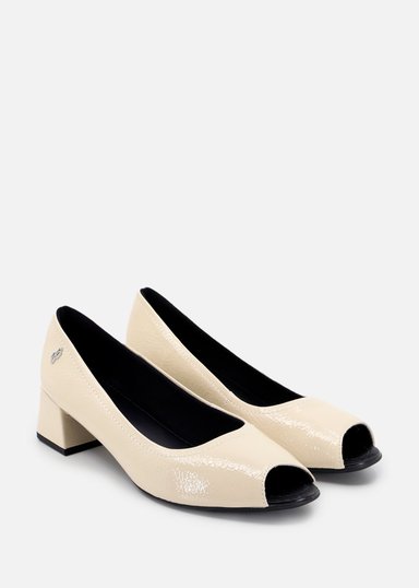 ZAPATOS CASUALES MUJER USAFLEX CUERO VAINILLA PUNTA ABIERTA USA AG1613001 - 2