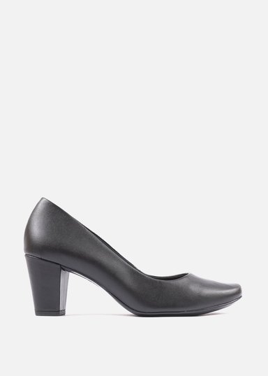 ZAPATOS CASUALES MUJER USAFLEX CUERO NEGRO SCARPIN USA AE1901003 - 1