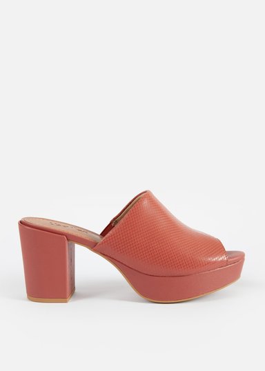 SANDALIAS MUJER USAFLEX CUERO ROJO VERANO TACÓN PLATAFORMA USA AE3403ROJ - 1