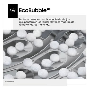 LAVADORA SAMSUNG 17KG SMART ECOBUBBLE GRIS WA17CG6441BDPE - 6