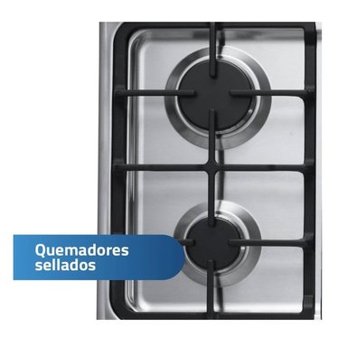 COCINA INDURAMA 4 QUEMADORES CORUÑA CROMA