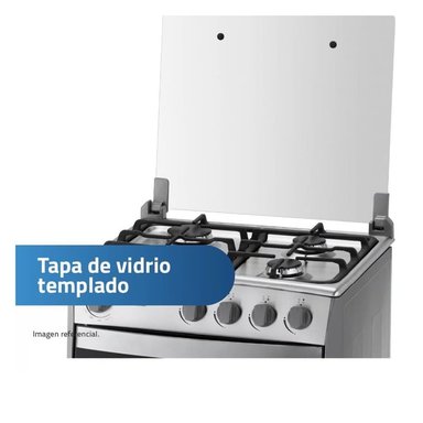 COCINA INDURAMA 4 QUEMADORES CORUÑA CROMA - 5