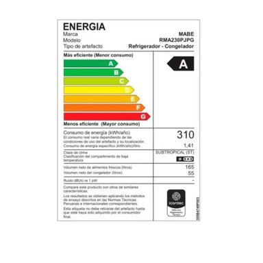REFRIGERADORA MABE RMA230PJPG 230L NO FROST GRAFITO - 5