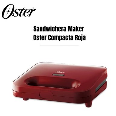 SANDWICHERA MAKER OSTER CKSTSM2885R COMPACTA ROJO