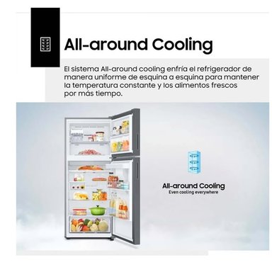 REFRIGERADORA SAMSUNG RT38DG6730S9 384L TOP MOUNT FREEZER NUEVO - 4