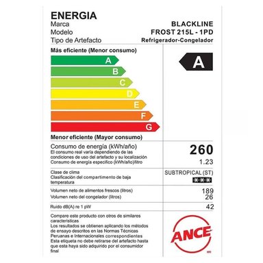 REFRIGERADORA BLACKLINE 175L FROST 1PD INOX - 4
