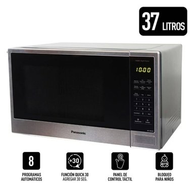 HORNO MICROONDAS PANASONIC NN-SB646SRPK SILVER 37L